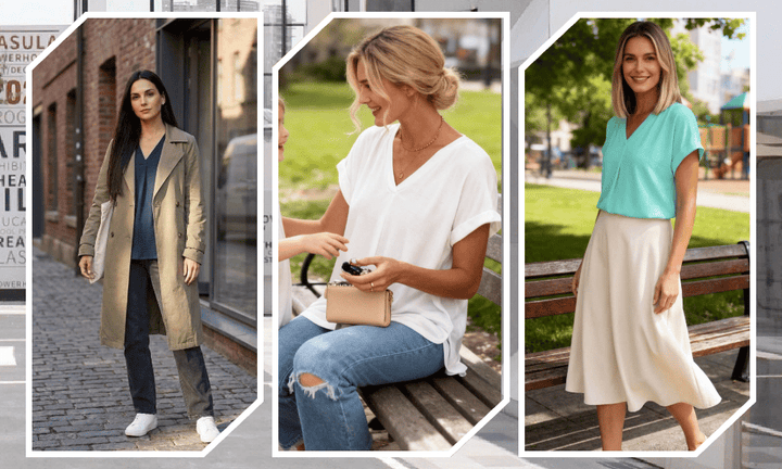 Aurelia | Comoda, Elegante & Snellente Maglietta Donna con Scollo a V 8