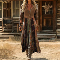 Julia | Maxikleid im Patchwork-Stil Boho Chic