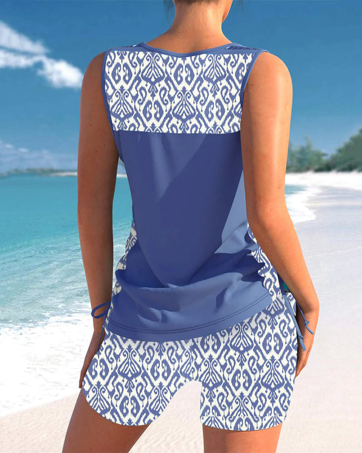 Aurelia | Elegante e Comodo Set Tankini con Motivo Geometrico 6