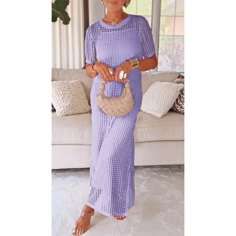 Aurelia | Elegante e Traspirante Maxi Abito in Rete 0