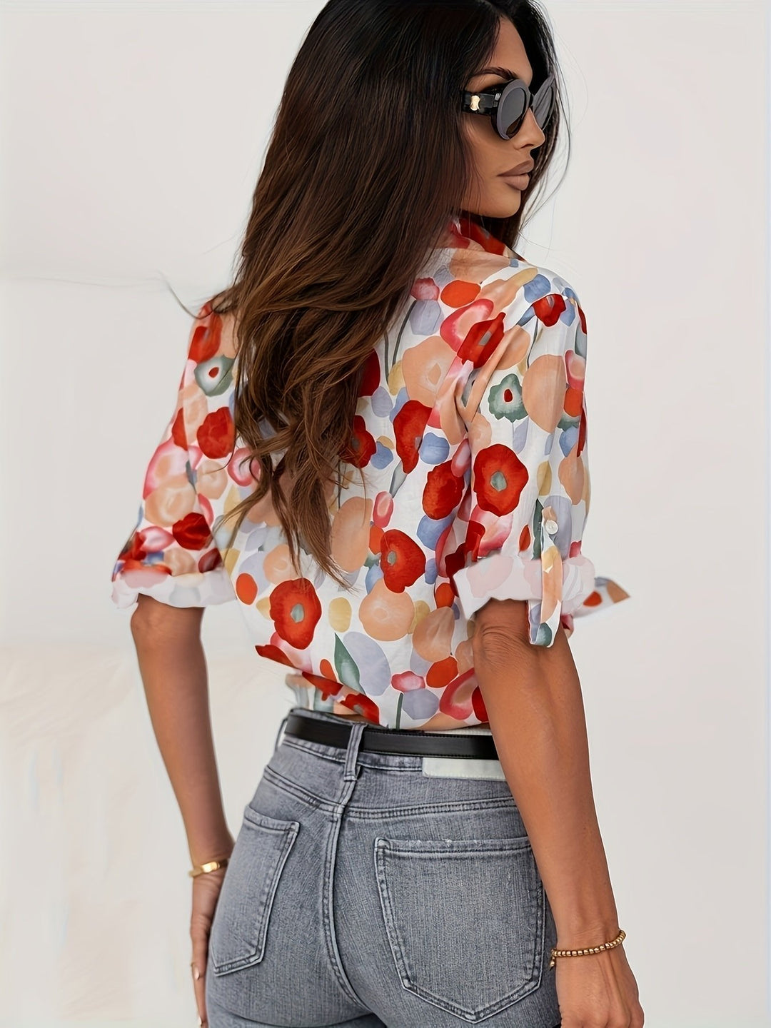 Aurelia | Elegante e Versatile Blusa da Donna con Motivo Floreale 2