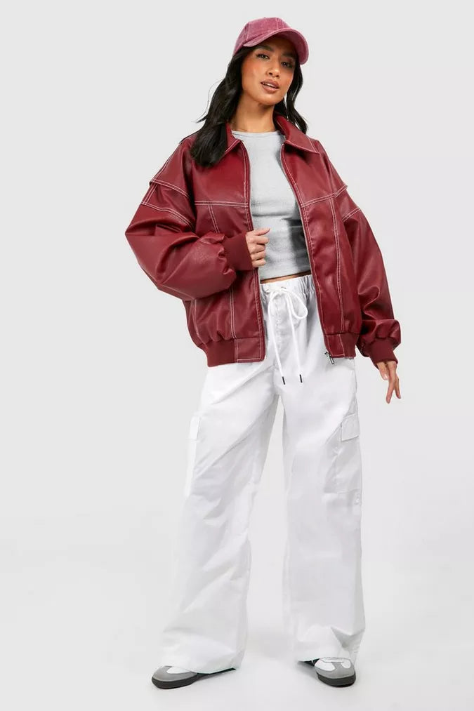Aurelia | Giacca Oversize in Pelle Vegana – Trendy, Elegante &amp; Versatile 1