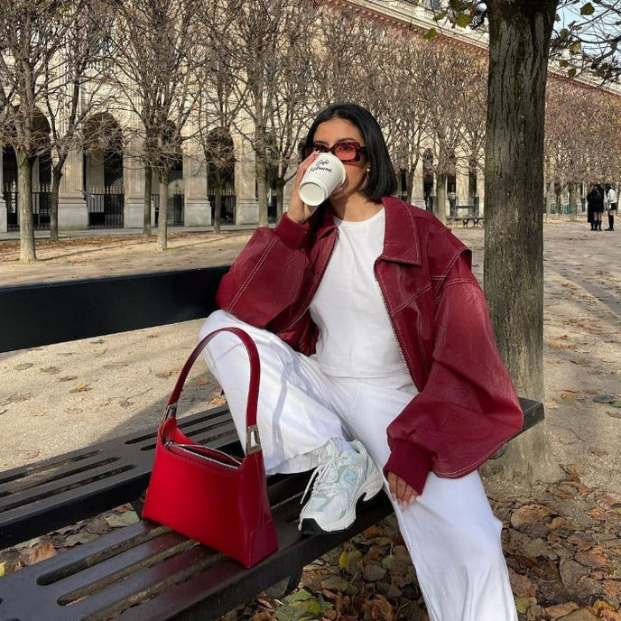 Aurelia | Giacca Oversize in Pelle Vegana – Trendy, Elegante &amp; Versatile 5