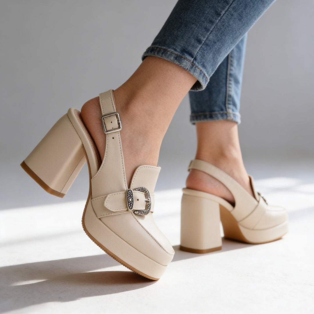 Aurelia | Mocassini Slingback Plateau Eleganti Comodi 4