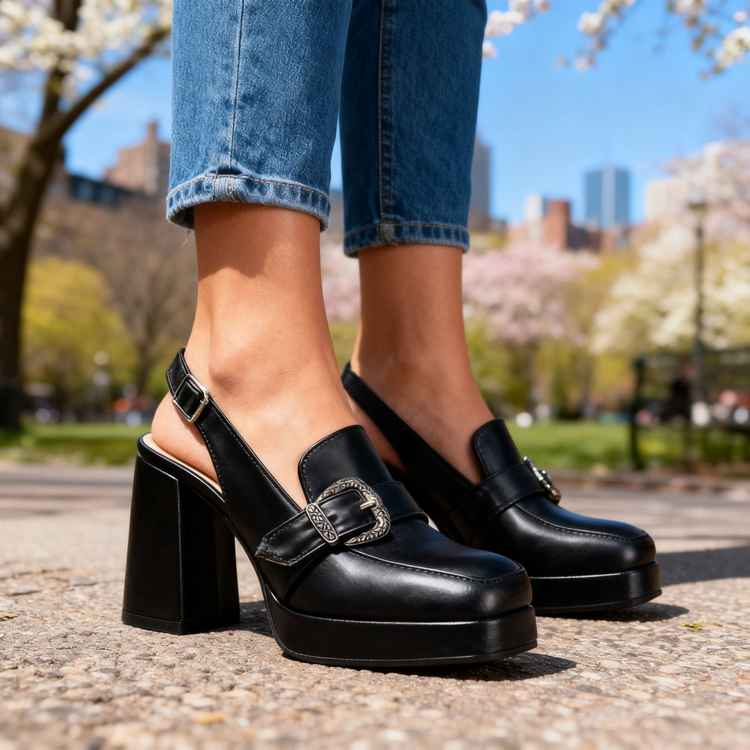 Aurelia | Mocassini Slingback Plateau Eleganti Comodi 8