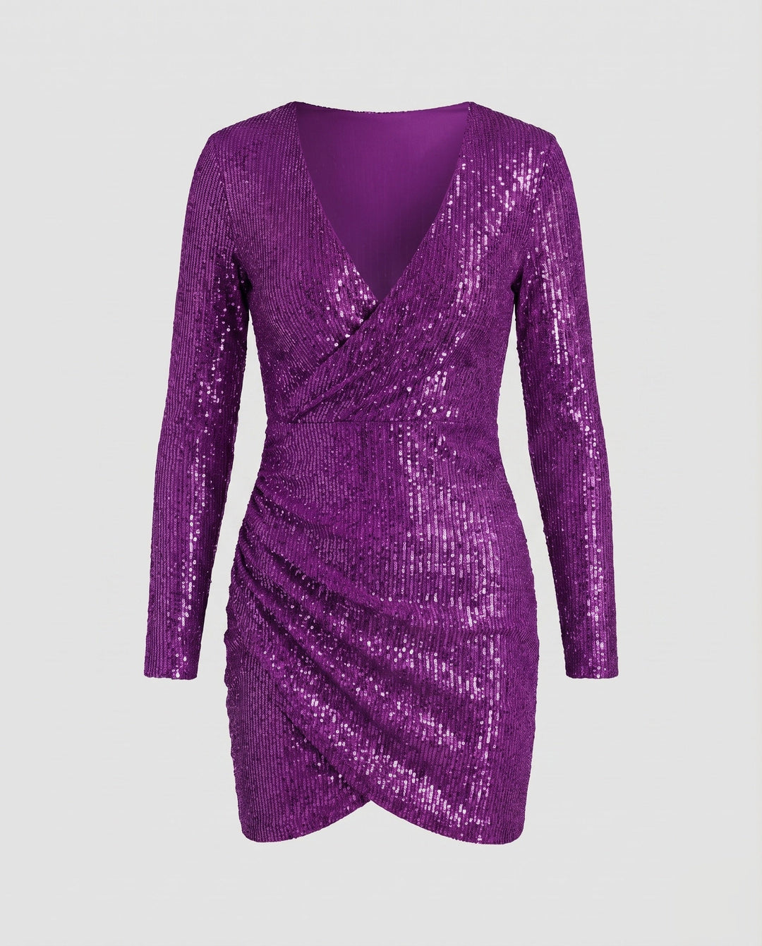 Aveline | Miniabito Aderente Elegante Scollo a V Corto Femminile 6
