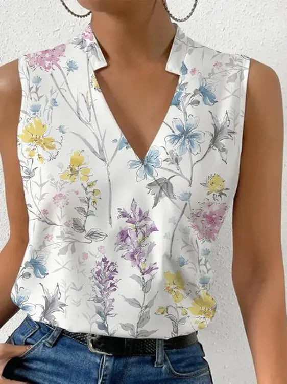 Aveline | Top Donna Estivo Leggero con Scollo a V e Vestibilità Fluida 1