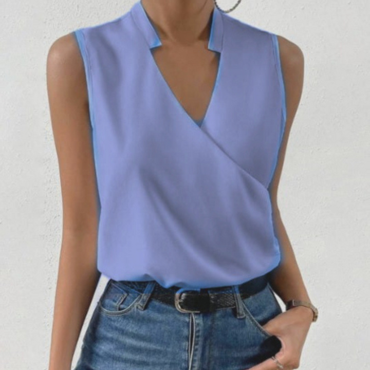 Aveline | Top Donna Estivo Leggero con Scollo a V e Vestibilità Fluida 6