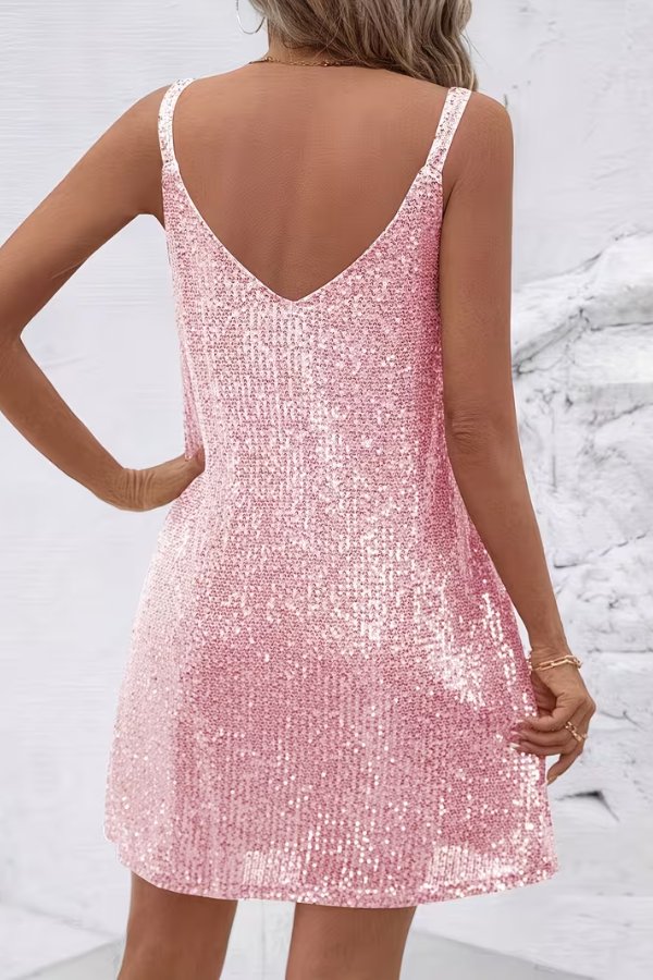 Camila | Mini abito da festa con paillettes scintillanti 3