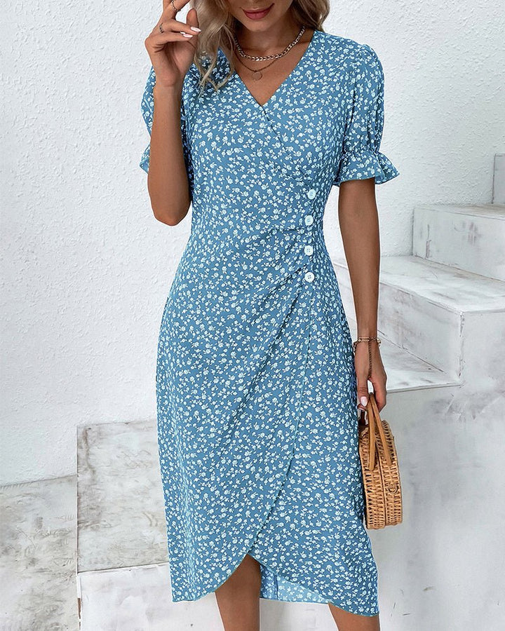 Caterina | Elegante e Versatile Abito Midi a Portafoglio da Donna 1