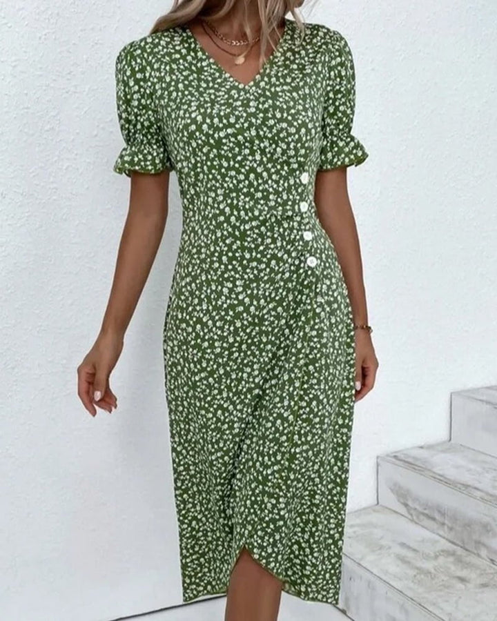 Caterina | Elegante e Versatile Abito Midi a Portafoglio da Donna 4