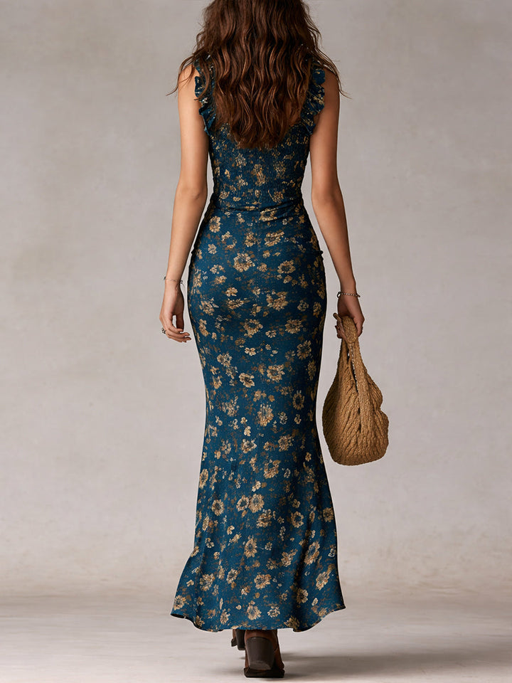 Cavena | Elegante Maxi Abito Floreale Boho 4