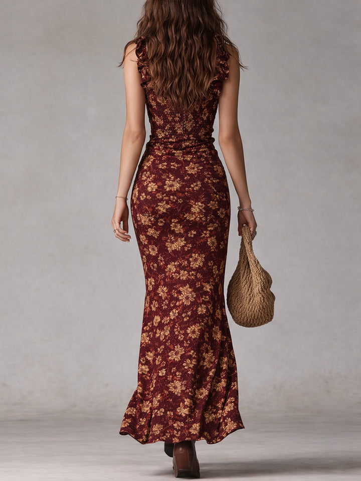 Cavena | Elegante Maxi Abito Floreale Boho 6