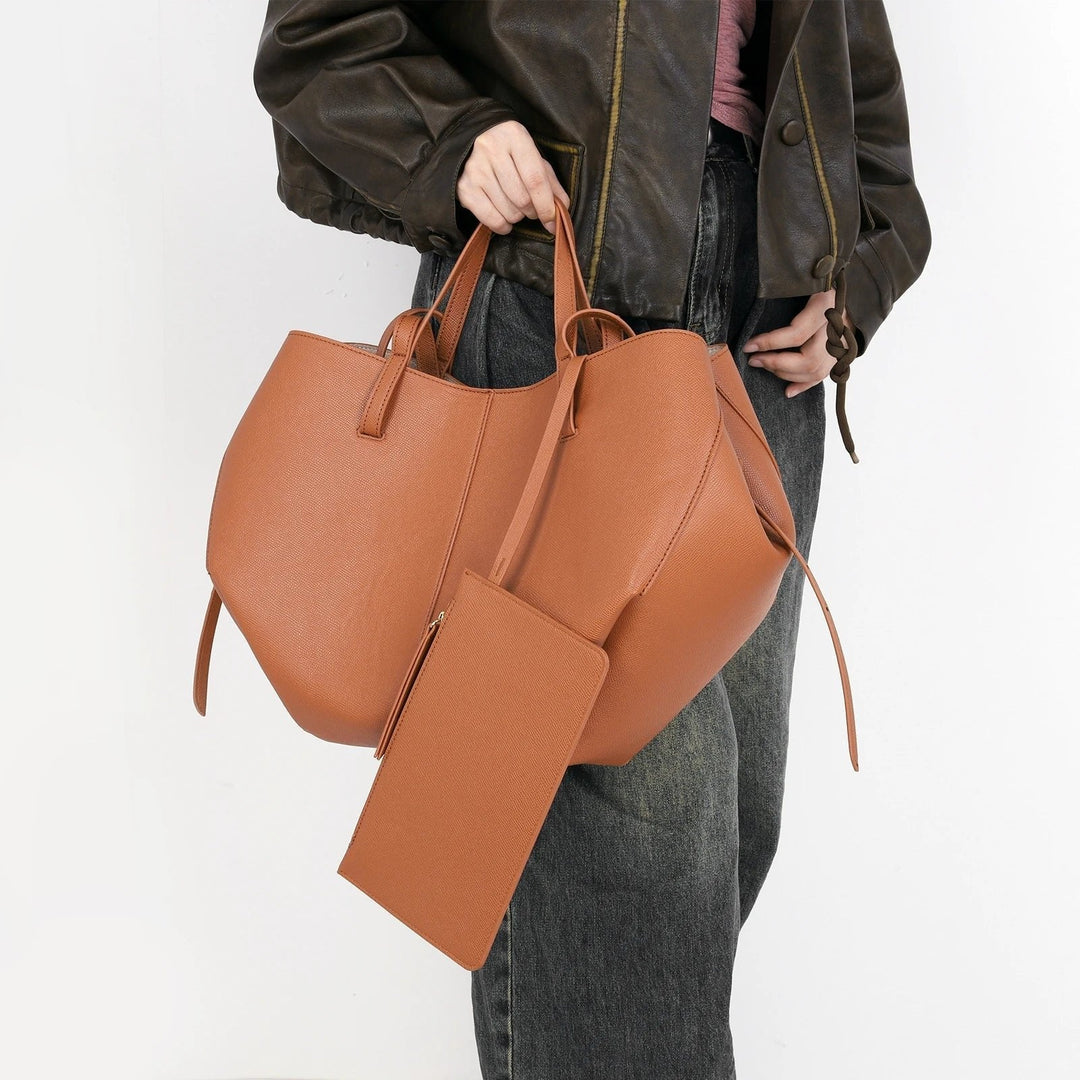 Celeste | Elegante borsa tote realizzata in ecopelle PU 3