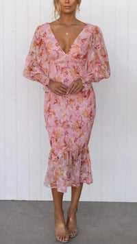 Elvira | Comfortable floral summer dress for wedding guests