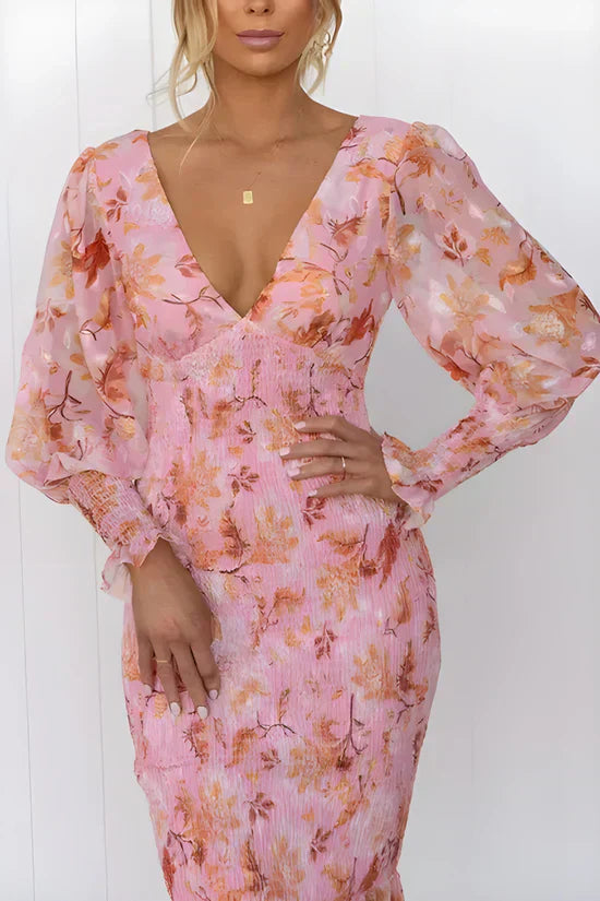 Celina | Abito Cerimonia Donna Floreale Elegante Estivo Comodo 2