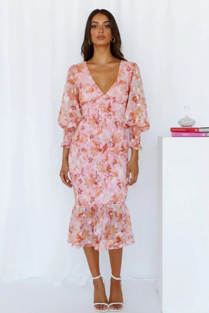 Celina | Abito Cerimonia Donna Floreale Elegante Estivo Comodo 3