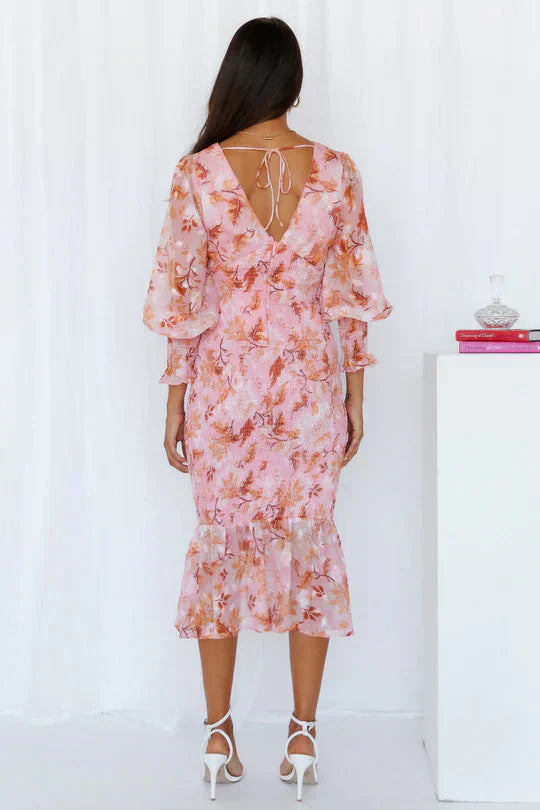 Celina | Abito Cerimonia Donna Floreale Elegante Estivo Comodo 4