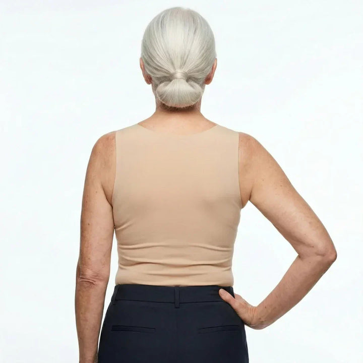 Celine | Elegante Canotta Bianca Donna Traspirante per Stile Quotidiano 8