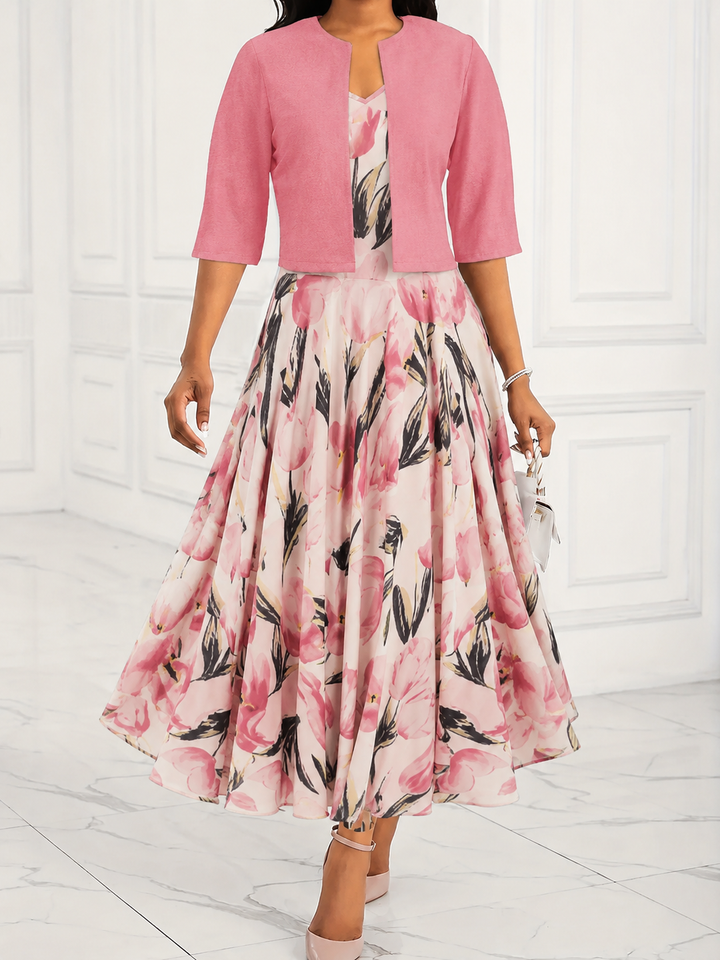 Isabella | Elegante Set Maxi Abito con Giacca Coordinata
