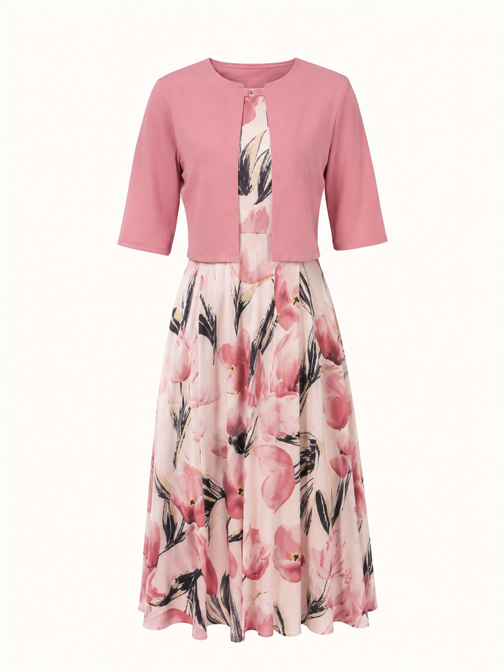 Isabella | Elegante Set Maxi Abito con Giacca Coordinata