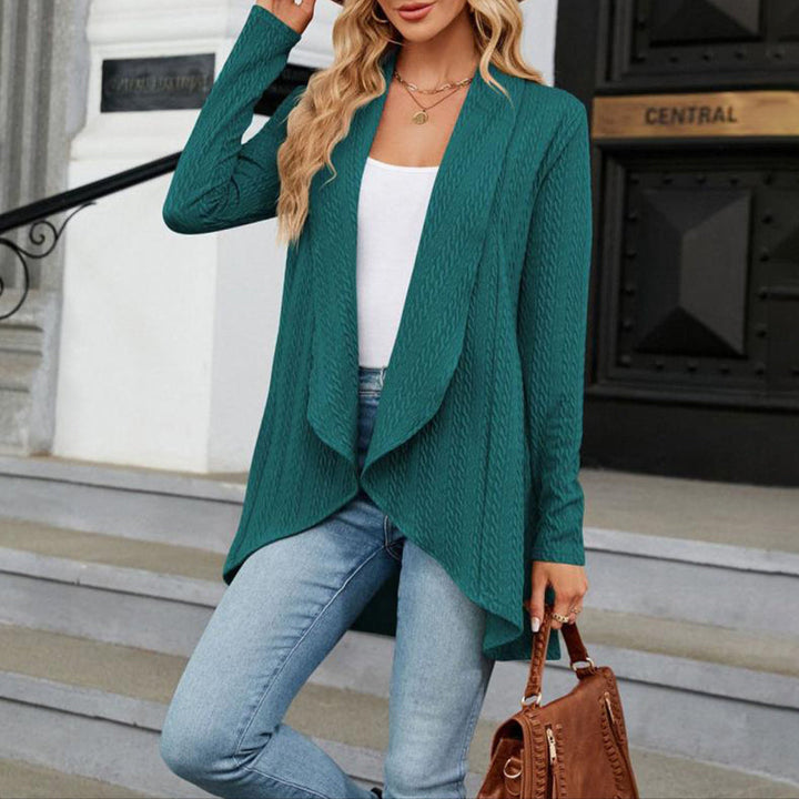 Chloe | Cardigan lungo casual da donna con apertura frontale 1