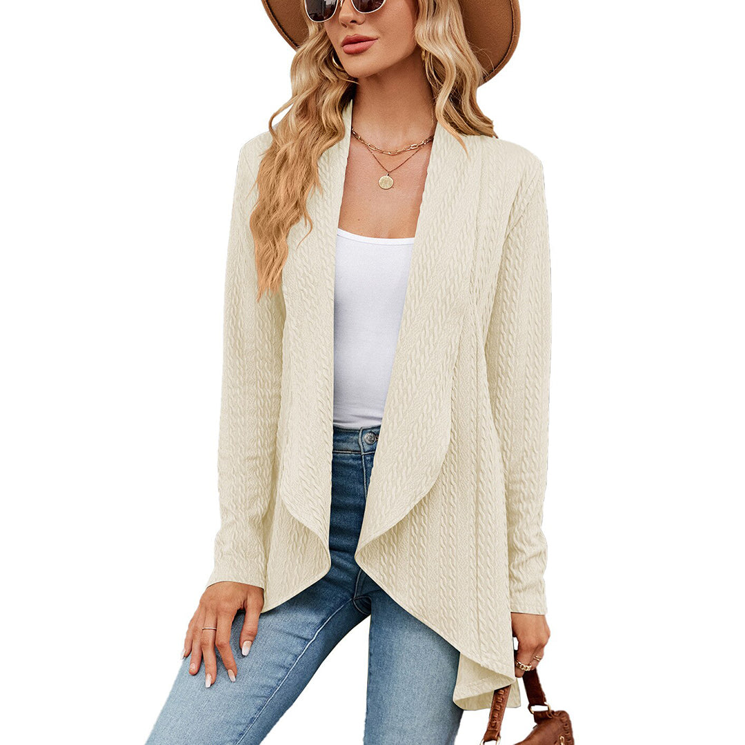 Chloe | Cardigan lungo casual da donna con apertura frontale 9