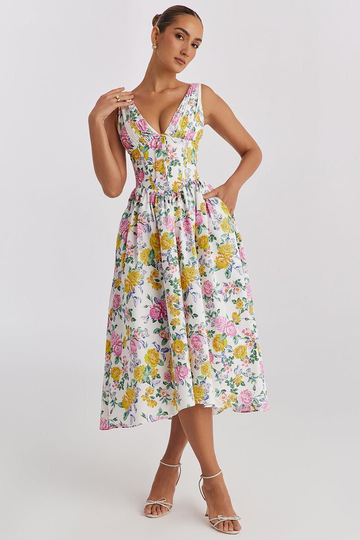 Clara | Abito Estivo Donna Elegante Aereo Taglio Ampio per Occasioni Speciali 0
