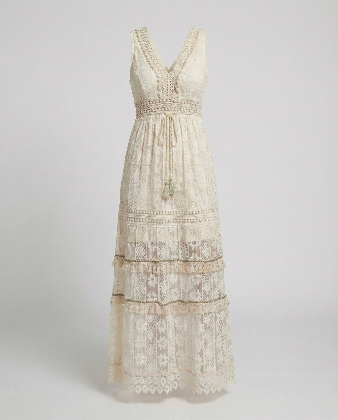 Clara | Elegante Abito Estivo Donna in Pizzo, Lunghezza Maxi e Stile Boho 2
