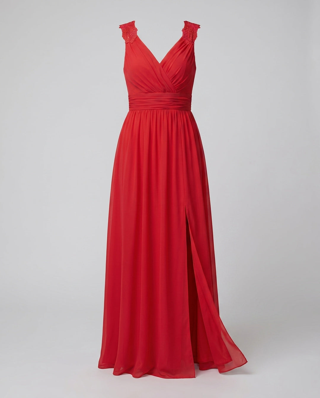 Clara | Elegante Abito da Sera con Scollo a V e Spacco Laterale 1