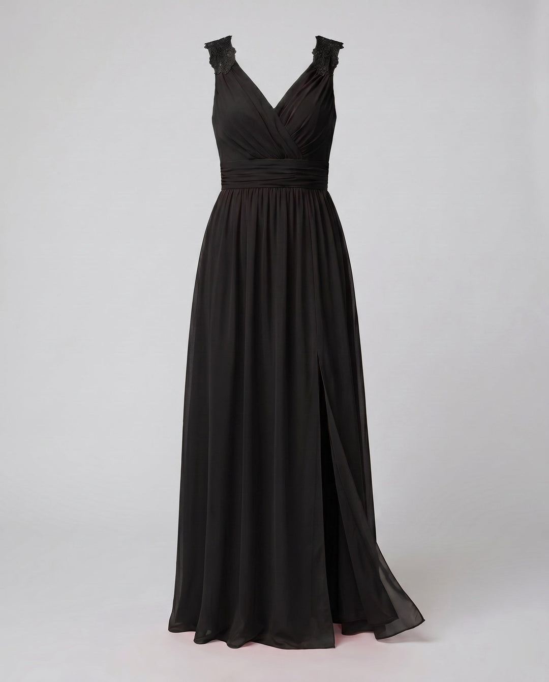 Clara | Elegante Abito da Sera con Scollo a V e Spacco Laterale 2