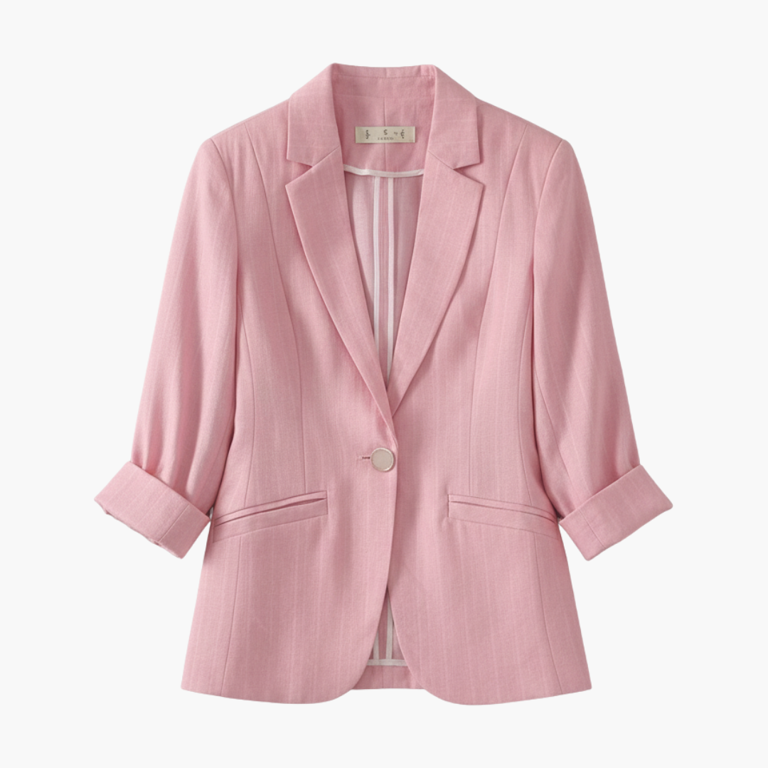 Clara | Elegante Blazer Donna Rosa – Moderno, Versatile e Chic 1