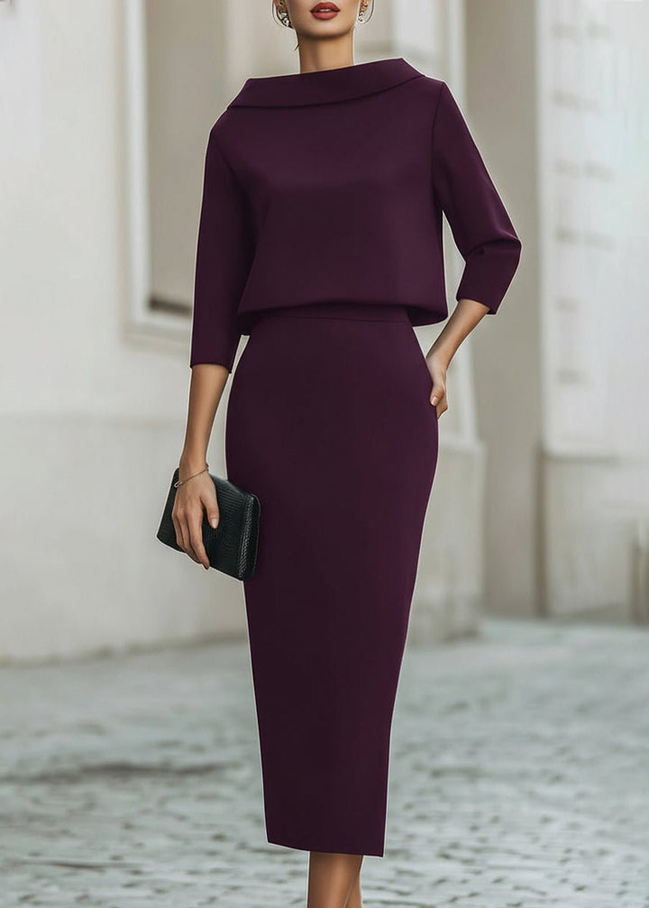 Clara | Elegante Completo da Donna in Crêpe – Tailleur Donna Cerimonia e Versatile Due Pezzi 5