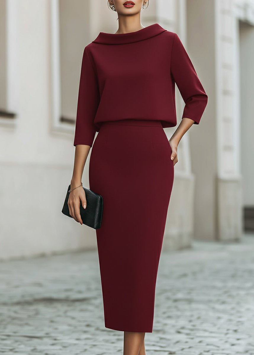 Clara | Elegante Completo da Donna in Crêpe – Tailleur Donna Cerimonia e Versatile Due Pezzi 7