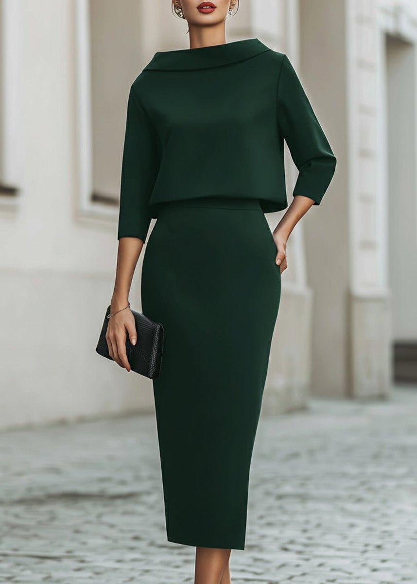 Clara | Elegante Completo da Donna in Crêpe – Tailleur Donna Cerimonia e Versatile Due Pezzi 9