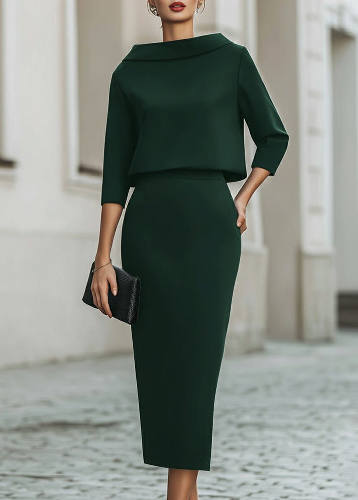 Clara | Elegante Completo da Donna in Crêpe – Tailleur Donna Cerimonia e Versatile Due Pezzi 9