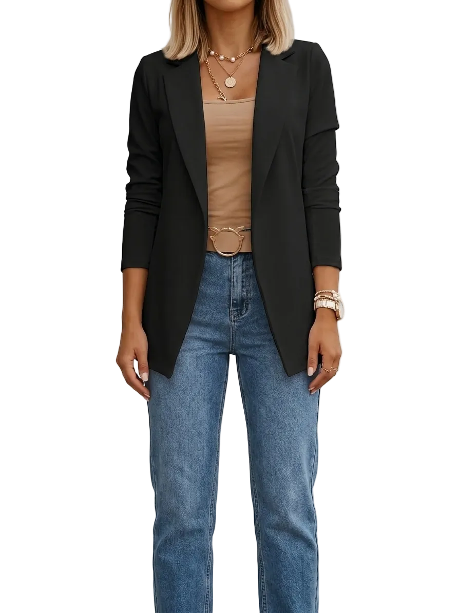 Clara | Elegante e Confortevole Blazer Donna Drappeggiato per Ogni Occasione 0