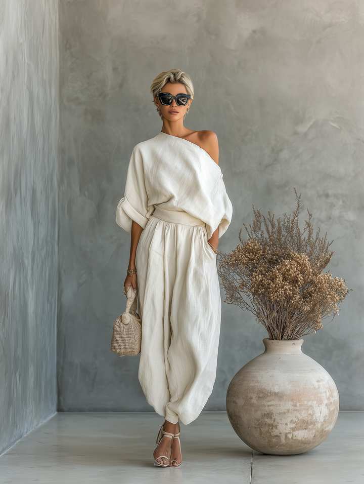 Clara | Elegante e Traspirante Completo da Donna con Spalle Scoperte 1