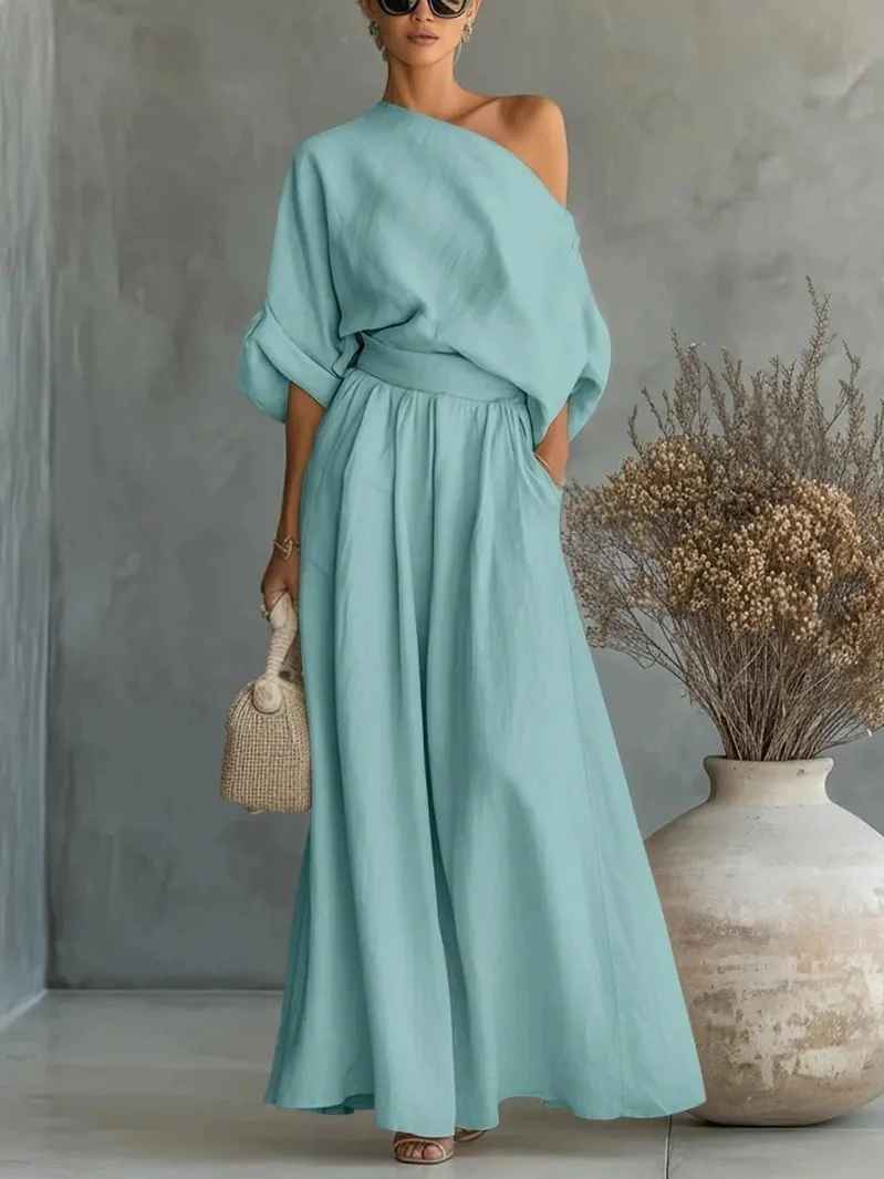 Clara | Elegante e Traspirante Completo da Donna con Spalle Scoperte 4