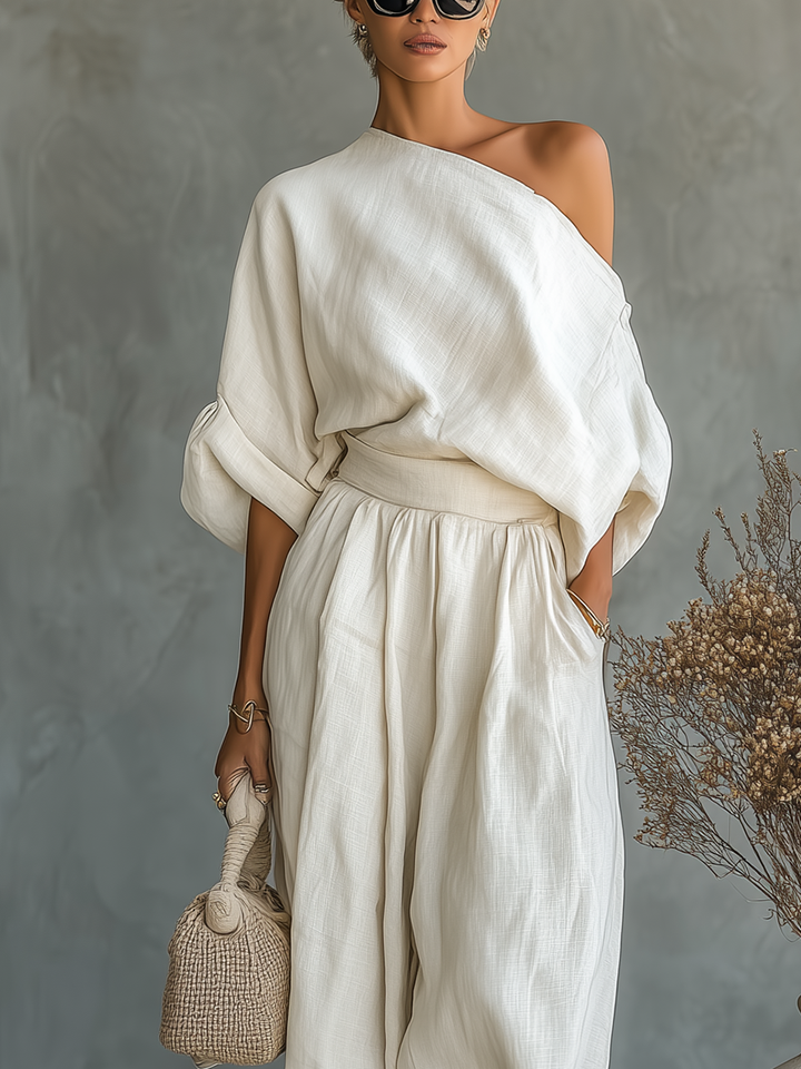 Clara | Elegante e Traspirante Completo da Donna con Spalle Scoperte 6