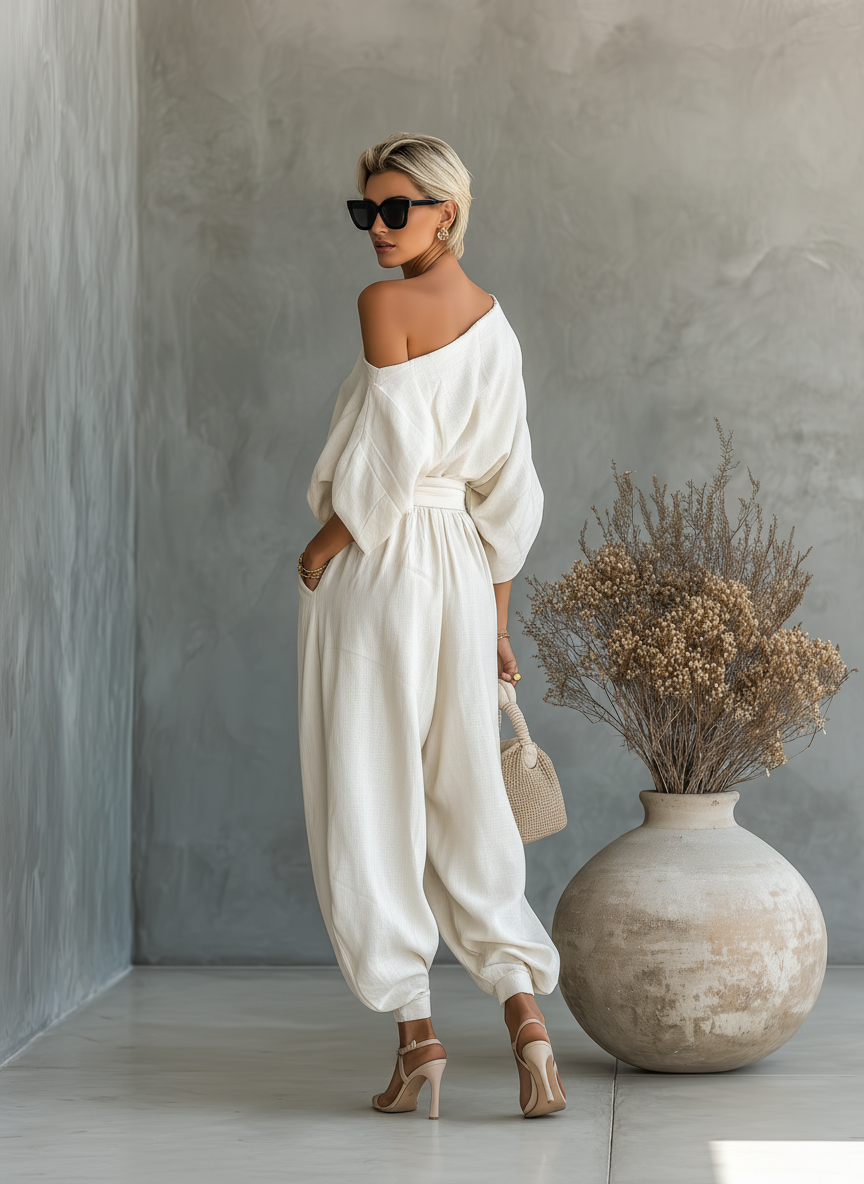 Clara | Elegante e Traspirante Completo da Donna con Spalle Scoperte 8