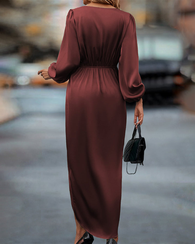Clara | Elegante e Versatile Abito Midi Avvolgente da Donna 1