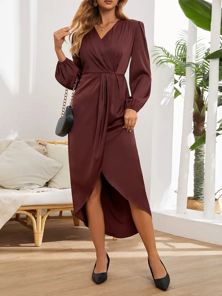 Clara | Elegante e Versatile Abito Midi Avvolgente da Donna 3