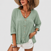 Francesca | Leichte und raffinierte Bluse aus reinem Leinen  