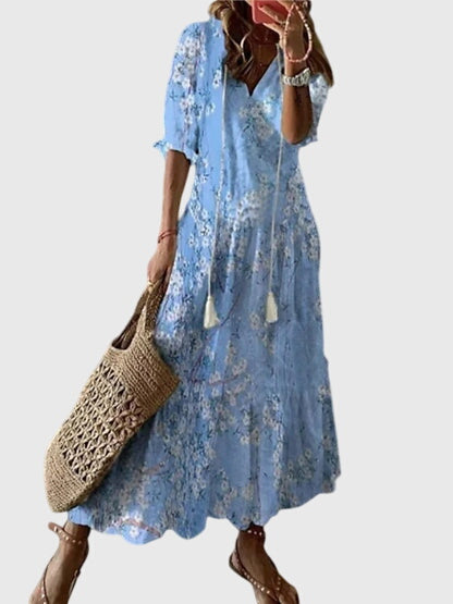 Cleo | Elegante Abito Estivo Boho Vintage per Donna - Leggero e Versatile 4