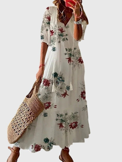 Cleo | Elegante Abito Estivo Boho Vintage per Donna - Leggero e Versatile 5