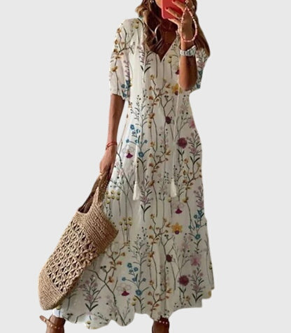 Cleo | Elegante Abito Estivo Boho Vintage per Donna - Leggero e Versatile 6