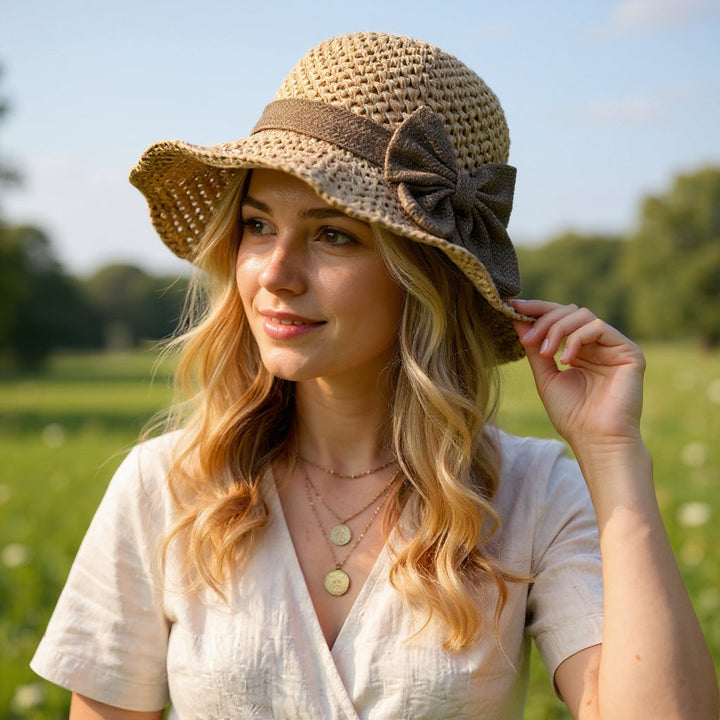 Cora | Elegante e Traspirante Cappello da Sole Vintage per Donna 1