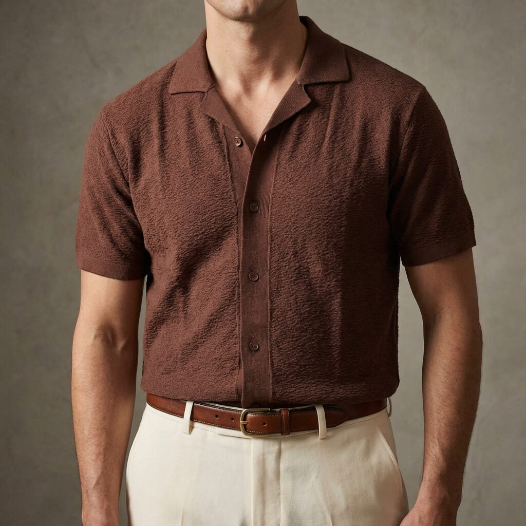 Cordoba | Ultra Morbida Camicia Uomo a Maniche Corte Casual 2