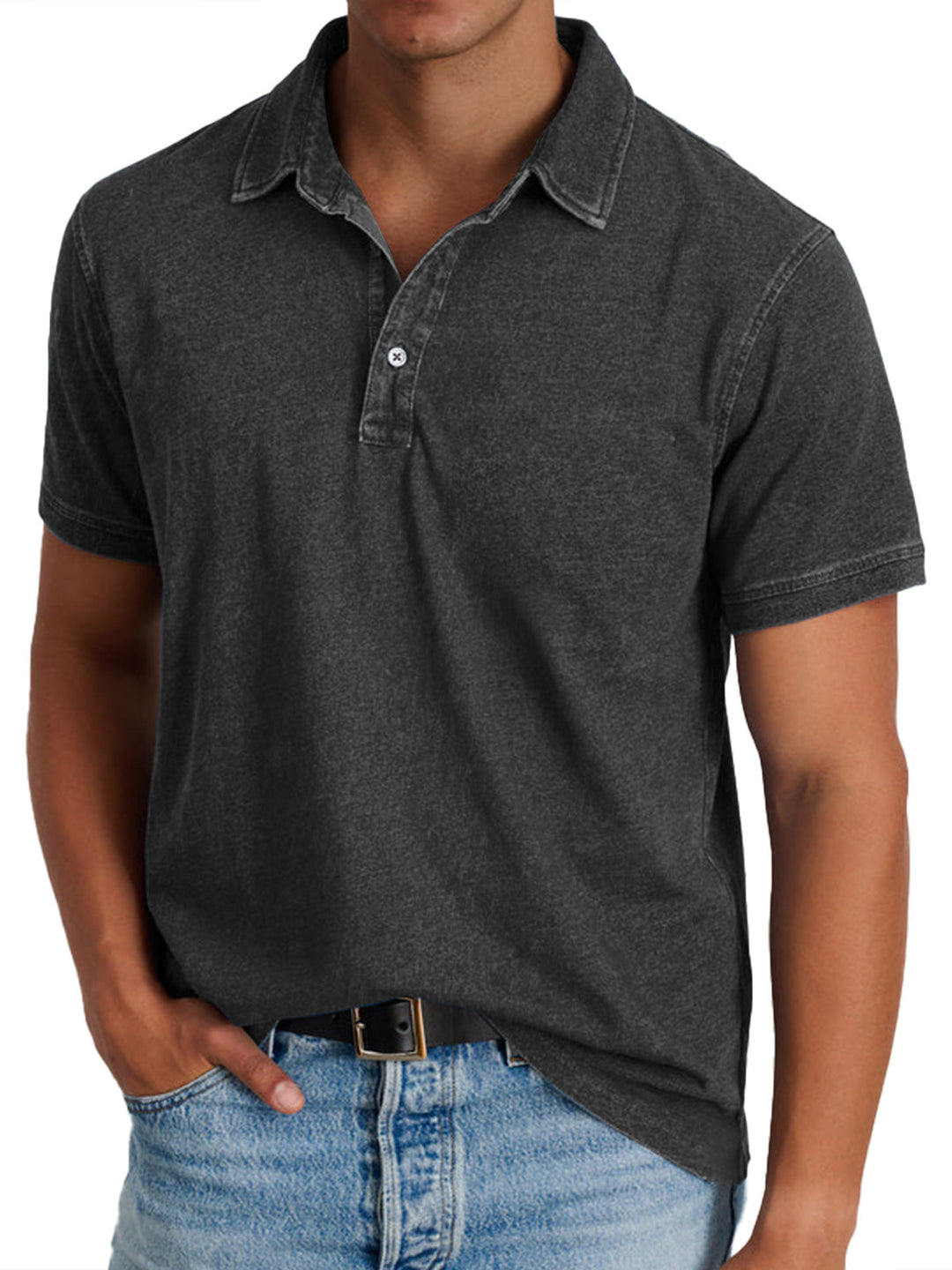 Crelon | Classica Polo Uomo Manica Lunga Slim Fit 4